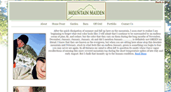 Desktop Screenshot of mountainmaiden.org